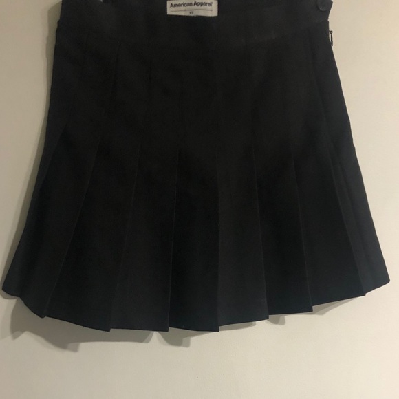 American apparel black tennis skirt size XS - Picture 3 of 4